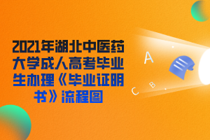2021年湖北中医药大学成人高考毕业生办理《毕业证明书》流程图